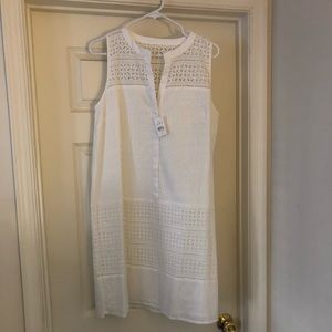 Loft eyelet dress